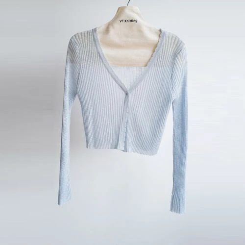 Lehký bavlněný pletený cardigan