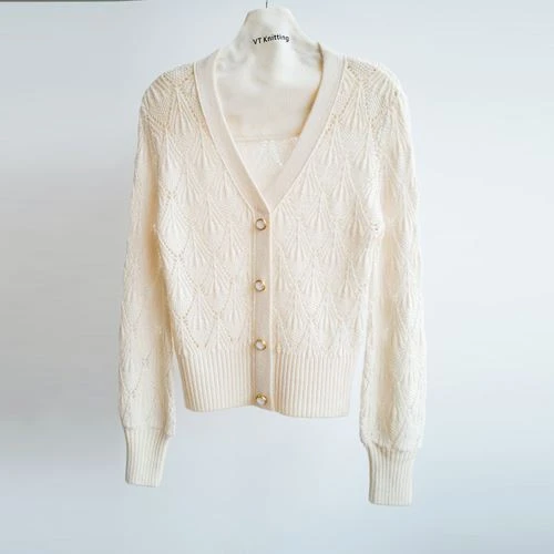 Merino vlna Open Cardigan