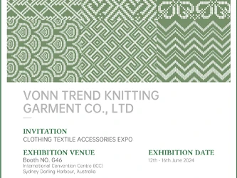 Vonn Trend Knitting Garment předvede nejnovější kolekci na Expo oděvů a texti...