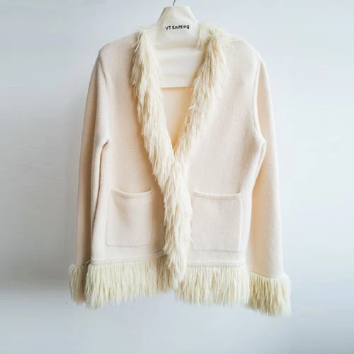 Teplý vlněný cardigan dámský